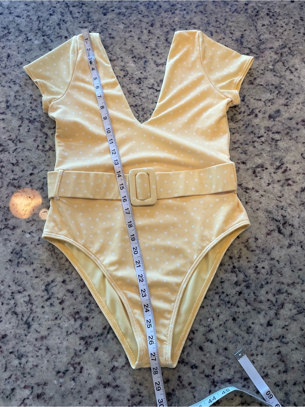 New Billabong X Salty blonde “Sundipped” cap sleeved one piece M retail $120 - Picture 3 of 7